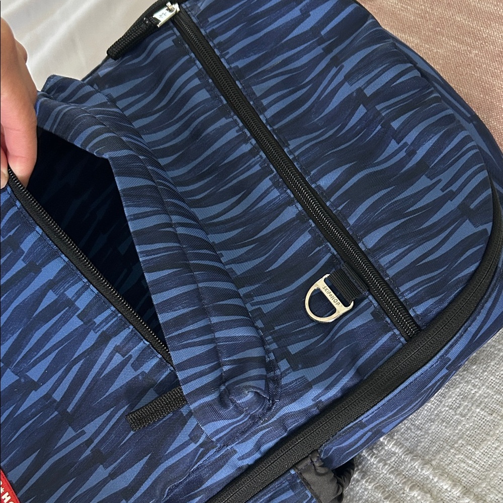 Skip Hop Navy Patterned Backpack - Picture 2 of 7